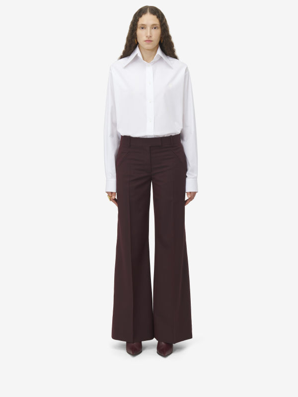 ALEXANDER MCQUEEN - Wide Leg Trousers - Item 818193QJAEK5129